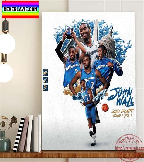 John Wall 2010 Draft Washington Wizards Poster Canvas - REVER LAVIE