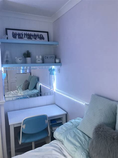 Cute bedroom ideas in 2021 | Blue room decor, Blue bedroom decor, Light blue rooms