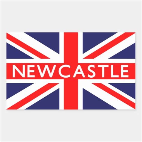 Newcastle : British Flag Rectangle Stickers | Zazzle