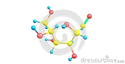 Mannose Molecular Structure On White Stock Illustration - Image: 59022207