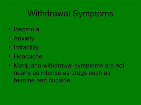 Addictiveness and Withdrawal - Marijuana-8-2