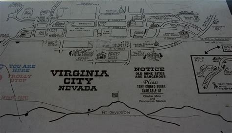 Virginia City Nevada Map Photograph by LeeAnn McLaneGoetz ...