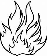 Fire Flame Coloring Pages Printable Sketch Page sketch template