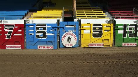 PENDLETON, OREGON - SEPTEMBER 4: The Famous Pendleton Round-Up Rodeo Arena In Pendleton, Oregon ...