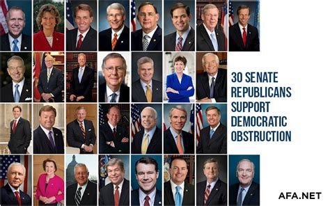 AFA.net - 30 Senate Republicans defending Democratic Obstruction