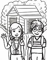 Jack And Annie Coloring Pages sketch template