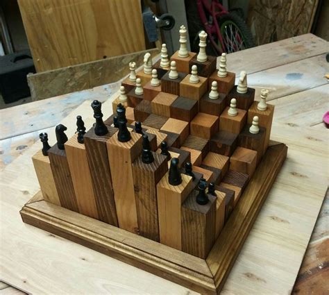 Custom 3D Chess set | Diy chess set, Chess board, Wood creations