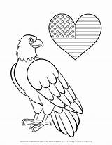 American Eagle Coloring Page Flag And Pages sketch template