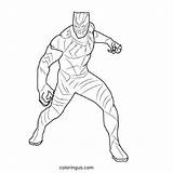 Black Panther Coloring Pages Free Printable PDF sketch template