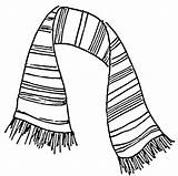 Scarf Coloring Page At GetDrawings  Free Download sketch template