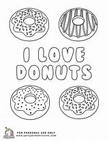 Printable Donut Coloring Pages Sketch Page sketch template