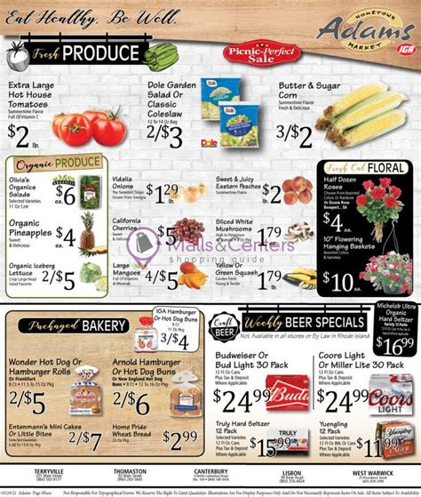 Adams hometown market Weekly Ad - sales & flyers specials - MallsCenters