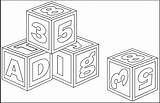 10 Fun And Simple Blocks Coloring Pages For Preschool  sketch template