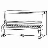 Free Piano Coloring Sheets sketch template