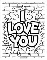 100  I Love You Coloring Pages For Kids & Adults Free Printable PDFs sketch template