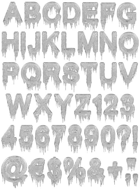 Icicle Font - Ice OpenType Typeface | Handmadefont.com | Typography alphabet, Lettering alphabet ...