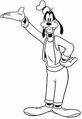 Goofy Disney Coloring Page  Free Printable Pages sketch template