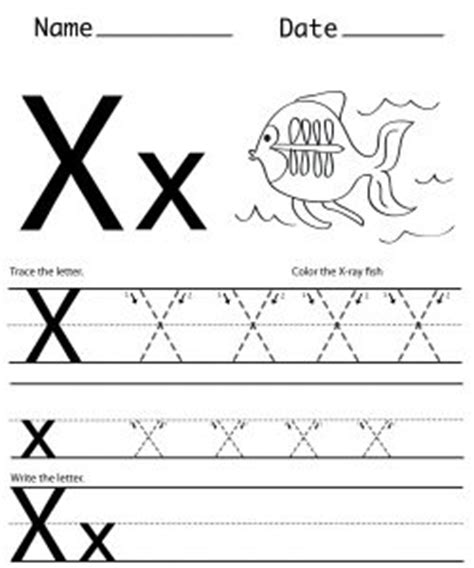 Letter X Worksheets for Preschool - Preschool and Kindergarten