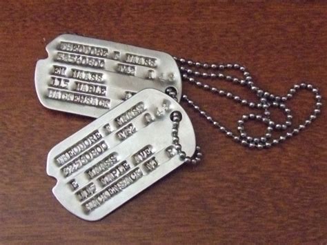 WW2 notched dog tags with NOK c. 1942 | Collectors Weekly