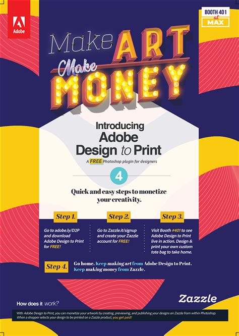 Adobe Design to Print - Flyer Design for Adobe MAX 2019 on Behance