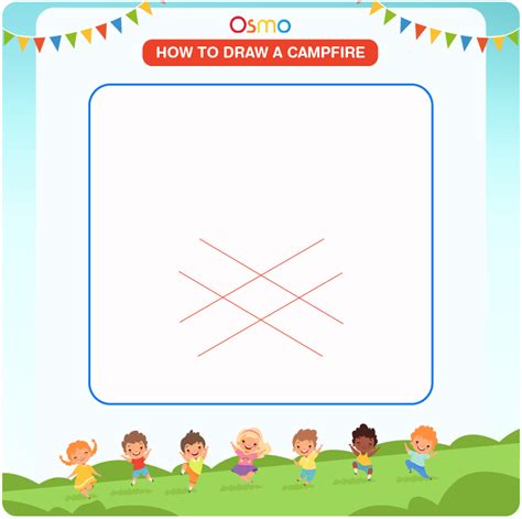 How to Draw a Campfire | A Step-by-Step Tutorial for Kids