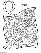 Quilt 1 coloring Page sketch template