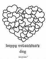 coloring Pages valentines day hearts Valentines sketch template