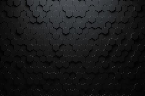 Download Black Abstract Honeycomb Abstract Black HD Wallpaper