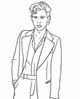 Austin Butler coloring Page To Print sketch template