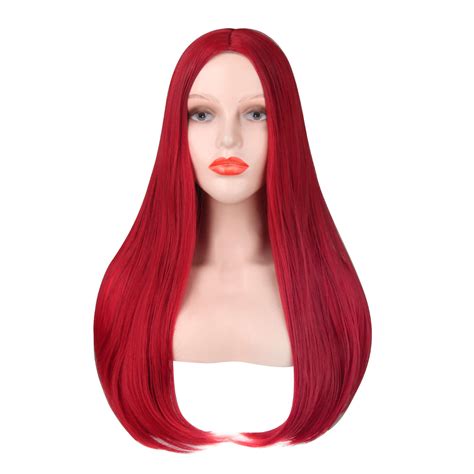 Sally Face Wig for Cosplay Halloween Sally Costume Straight Red Hair ...