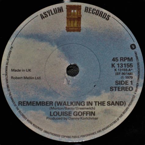 Louise Goffin - Remember (Walking In The Sand) (1979, Vinyl) | Discogs