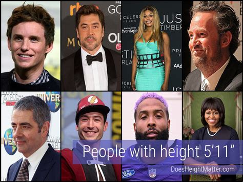 Celebrities who are 5 ft 11 - DHM