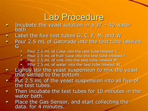 Lab Procedure