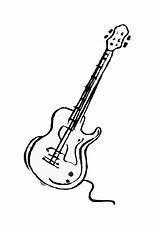 Coloring Page electric guitar  Free Printables Img 8705 sketch template