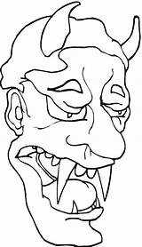 Demon With Spear Coloring Page  Free Printable Pages For Kids sketch template