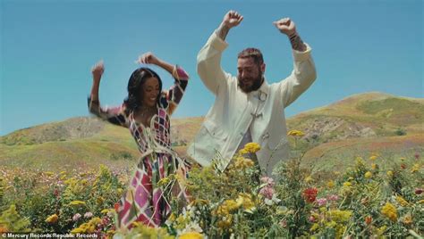 Doja Cat runs topless through a meadow in new Post Malone music video for their single I Like ...