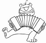 Chipmunk Playing Accordion Coloring Page sketch template
