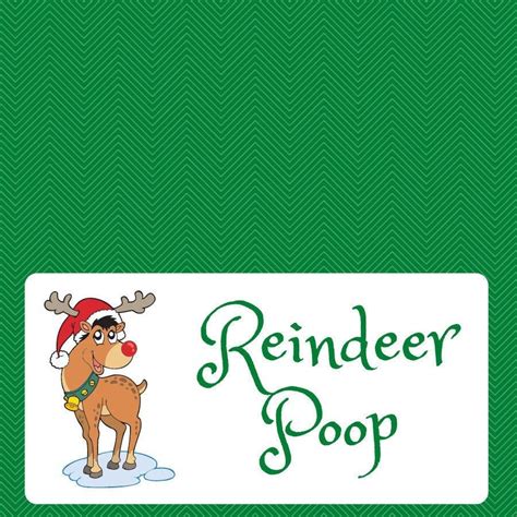 Reindeer Poop Toppers Digital Label - Etsy