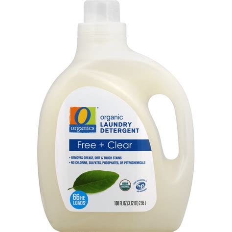 O Organics Laundry Detergent, Organic, Free + Clear (100 oz) - Instacart