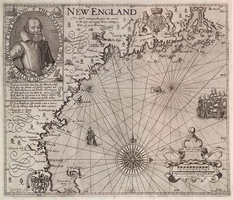 Captain John Smith : "Map of New England" (1616) - The Ibis | England ...