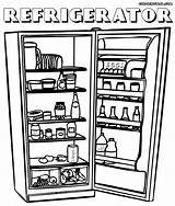 Refrigerator Coloring Page Coloring  Home sketch template
