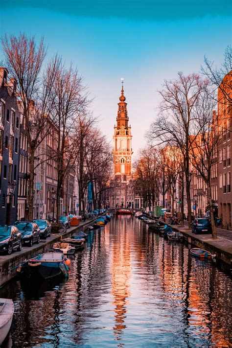 Lovely view of the canal in Amsterdam, Netherlands. #VisitNetherlands # ...