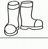 Free Rain Boots Coloring Page Download  sketch template
