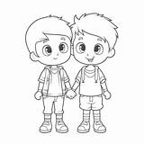Two Brothers Coloring Pages sketch template