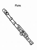 Flute Coloring Pages sketch template