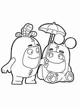 Oddbods Coloring Pages sketch template
