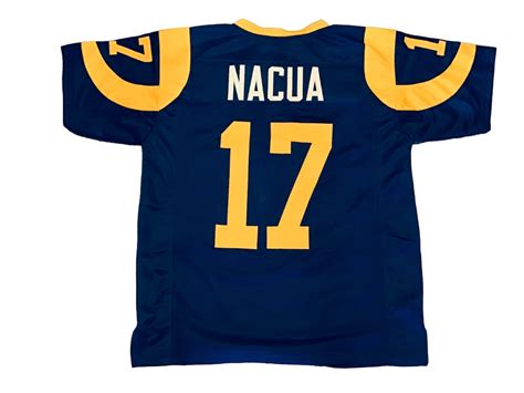 UNSIGNED CUSTOM Sewn Stitched Puka Nacua Blue Jersey M, L, XL, 2XL - Etsy