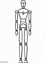 Printable Mannequin coloring Page sketch template