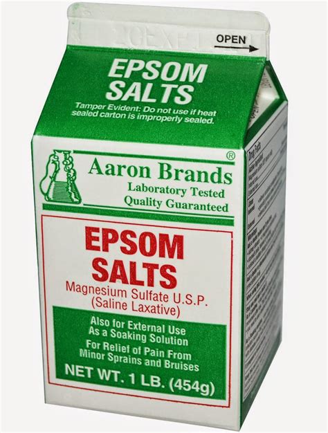 The Domestic Curator: The Many Uses Of Epsom Salt