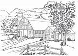 Free Printable Barn Coloring Pages sketch template